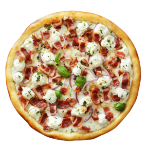 Smetanová Pizzka se slaninou