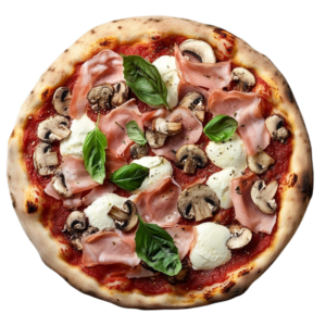 Pizzka se šunkou a žampiony